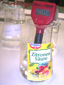 pH-Messung Zitronensäure
